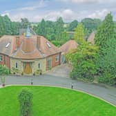 The sweeping driveway and frontage of the Sprotbrough property for sale at £1.25m.
