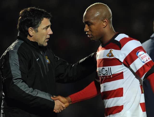 Dean Saunders with El Hadji Diouf