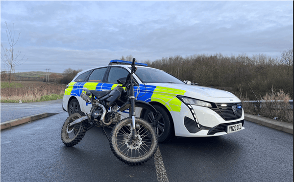 Motorbike seized after police spot an illegal off-road rider in Doncaster