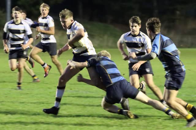 Action from Hill House School’s Yorkshire Cup victory over Mount St Mary’s College.