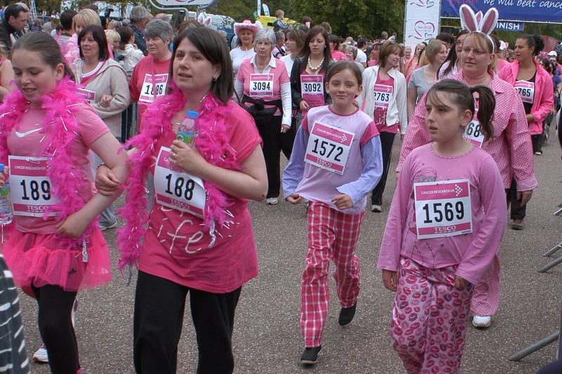 Participants of all ages took part in the Race for Life, at Clumber Park.