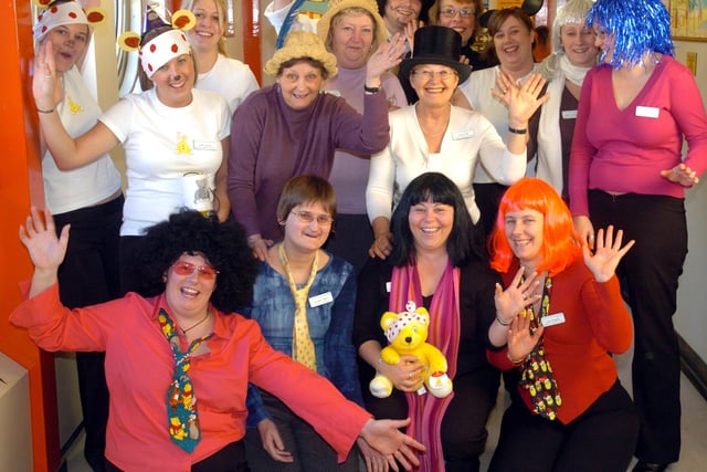Staff at Doncaster Royal Infirmary dressed up in 2004 to raise money for Children in Need