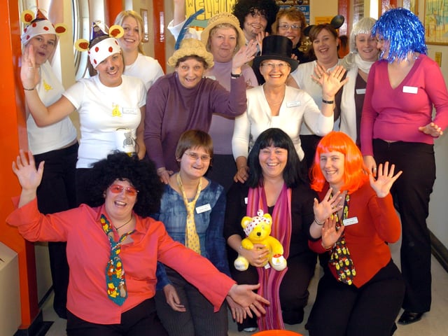Staff at Doncaster Royal Infirmary dressed up in 2004 to raise money for Children in Need