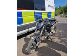 Police seized this illegal bike.
