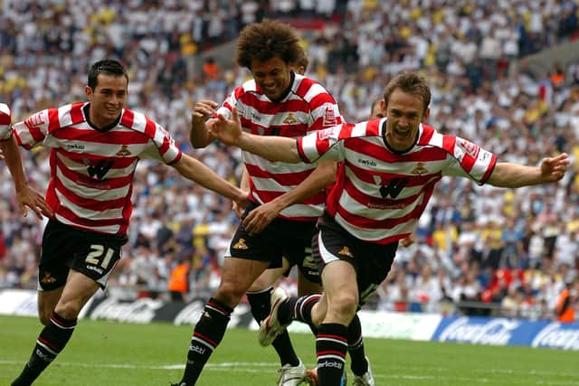 James Hayter wheels away after scoring against Leeds