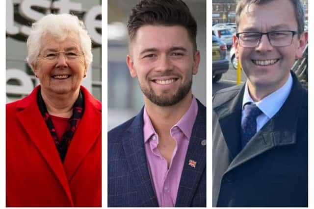 Both Labour's Ros Jones and Conservative Nick Fletcher have launched attacks on Reform UK candidate Alexander Jones (middle) with voting in Doncaster's mayoral election just days away.