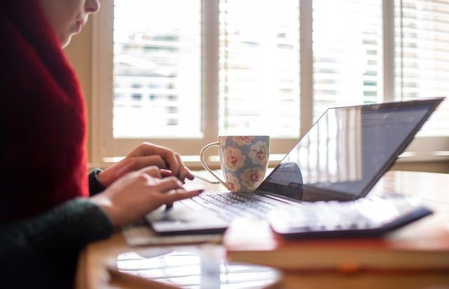 The number of home workers doubled