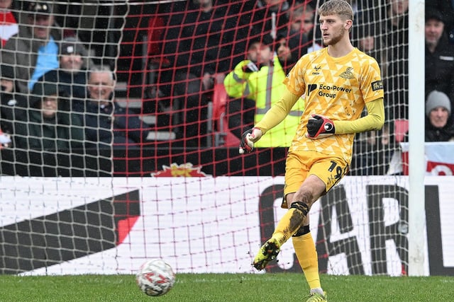 A lovely bit of quick-thinking to release Molyneux for the game's first real chance. Made an important stop at 1-0.