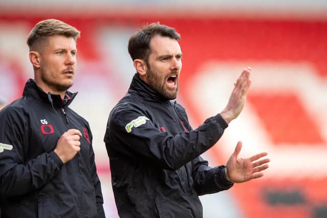 UNDER PRESSURE: Doncaster Rovers' manager, Danny Schofield Picture: Bruce Rollinson