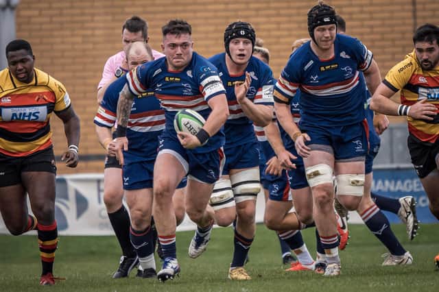 Doncaster Knights in action at Castle Park. Photo: John Ashton