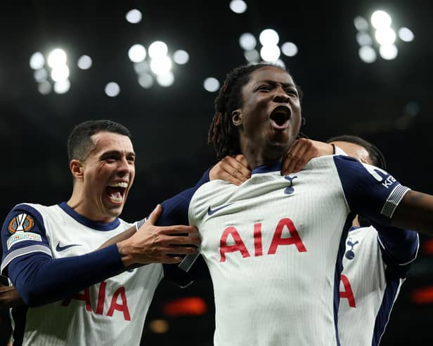 Damola Ajayi arrives at Rovers on loan from Premier League giants Tottenham. (Photo by Richard Pelham/Getty Images)