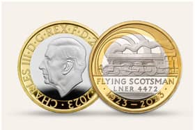 New coins have been introduced to mark the 100th anniversary of Doncaster's Flying Scotsman.