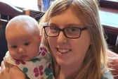 Abi Fisher and her six-month-old daughter. Her murderer, Matthew Fisher, faces a life term in prison at his sentencing today at Leeds Crown Court.