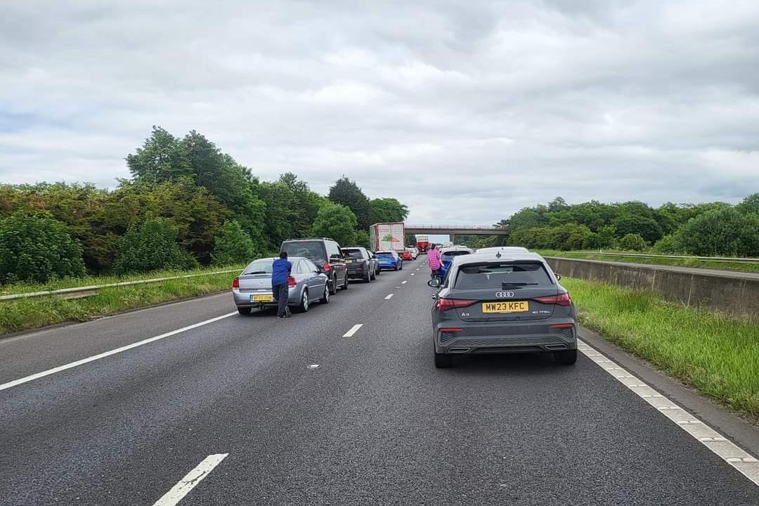 Traffic at a standstill due to two separate police incidents on the M18 and M180 at Doncaster
