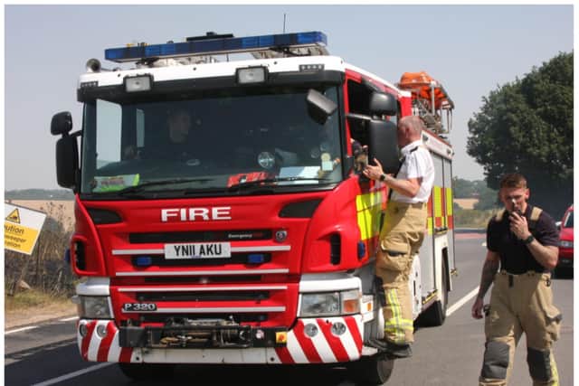 Crews are at the scene near to Rossington Hall.