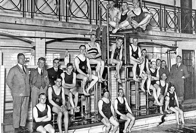 Croft House Swimming Club at Hillsborough, c. 1910