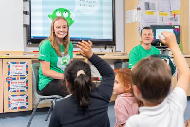 All NSPCC school volunteers are required to give a minimum commitment of visiting two schools a month.