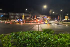 The roadworks to repair a burst water main in Doncaster have been causing tailbacks for drivers.