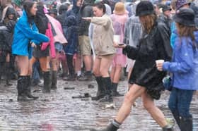 Tramlines turned to muddy mayhem after two days of almost non-stop rain.