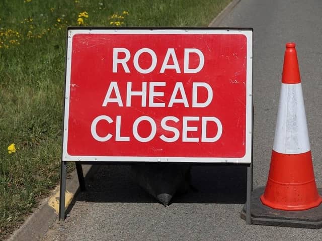 Road closures over the next fortnight.
