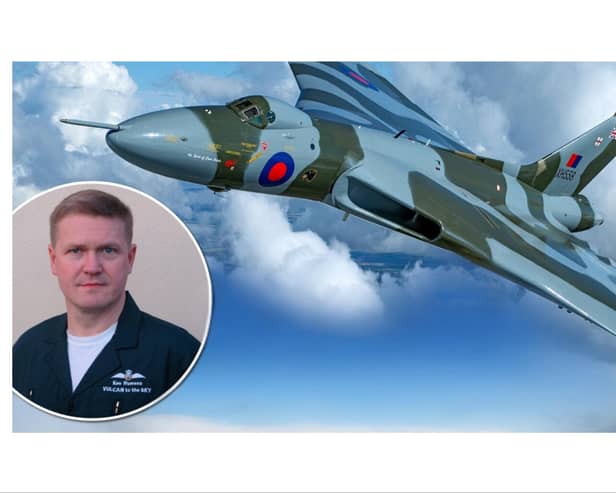 Vulcan pilot Kev Rumens will be revealing all about his time piloting the iconic aircraft.
