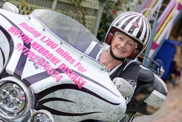 She will ride 1,700 miles to rise funds for Chris.
