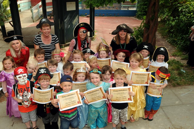 Sue Hedley Nursery's graduation ceremony was in the picture seven years ago.