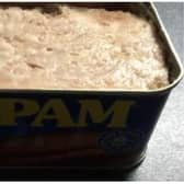 The shopper was horrified to find maggots in a tin of Spam.