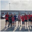 Ex-Doncaster Rovers star Tommy Spurr dropped into his old club on a charity bike ride in aid of his son Rio, who is battling cancer.