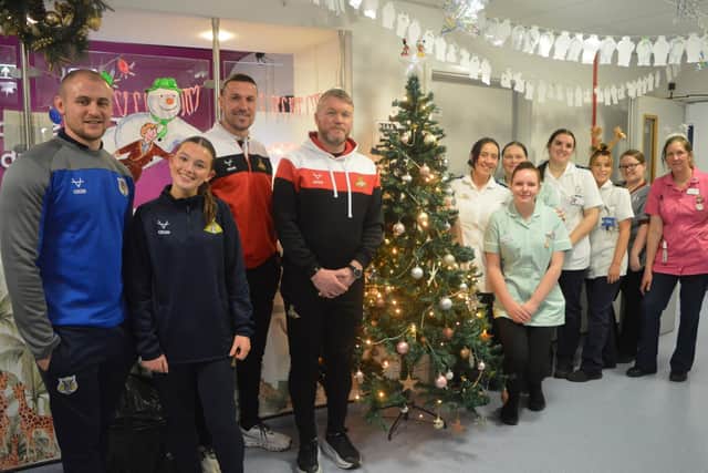 Club Doncaster visits the Children’s Ward at DRI.