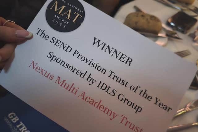 Nexus Multi Academy Trust which includes schools in Doncaster wins prestigious SEND Provision Trust of the Year award.