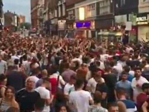 Police targeted Silver Street and Lazarus Court in Doncaster city centre.