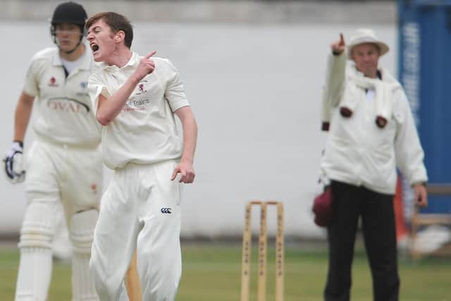 James Dobson, pictured during his first spell at Doncaster Town, starred with bat and ball in the win at Wakefield Thornes.