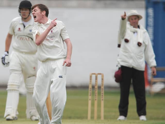 James Dobson, pictured during his first spell at Doncaster Town, starred with bat and ball in the win at Wakefield Thornes.