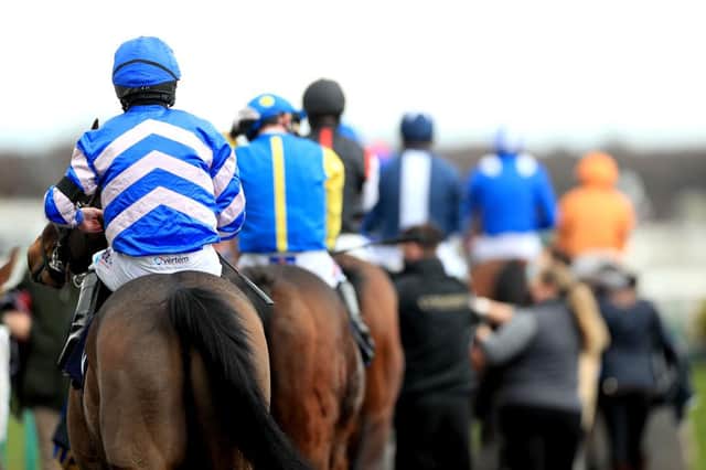 Runners and riders at Doncaster. Photo by Mike Egerton - Pool/Getty Images