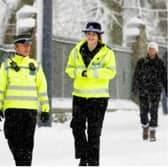 Police came to the rescue after the confiused and vulnerable woman slept underneath a bush in the snow.