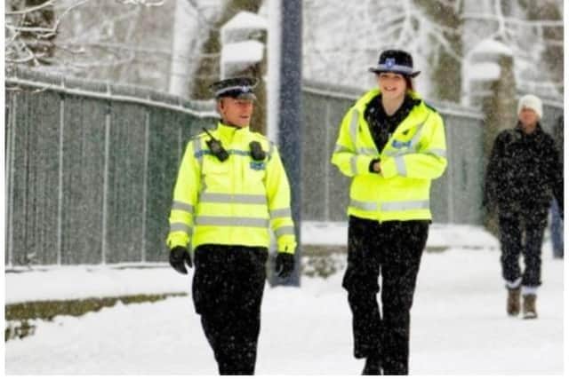 Police came to the rescue after the confiused and vulnerable woman slept underneath a bush in the snow.
