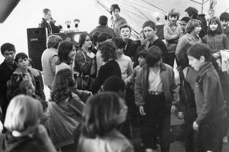 A very young crowd at the Double T Disco on the Moor, 1980. Picture Sheffield ref no: S44580