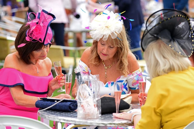 The second day of the St Leger Festival, Ladies Day 2019, gets underway. Picture: Marie Caley NDFP-12-09-19-LadiesDay-8