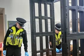Police have been carrying out searches at Doncaster College following Wednesday's incident.