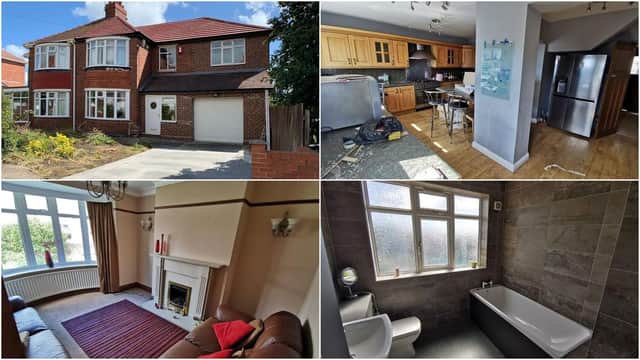 Four bedroom house in Sunderland with a guide price of £10,000.