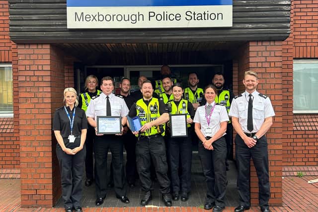 The staff at Mexborough Police Station
