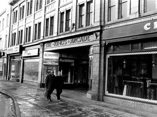 The entrance to the Kings Arcade, St Sepulchre Gate Side, Doncaster