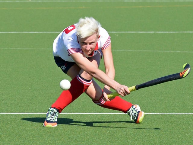 Jay Noddle shows her style on the ball.