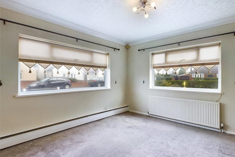 Lounge with front and side double glazed windows