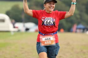 A triumphant Julie Wragg.