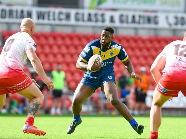 Jose Kenga in action against West Wales. Picture: Liam Ford/AHPIX LTD