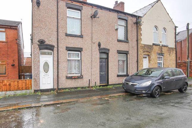 Offers of more than £55,000 are invited for this two-bedroom terrace home, for sale with Breakey & Co.