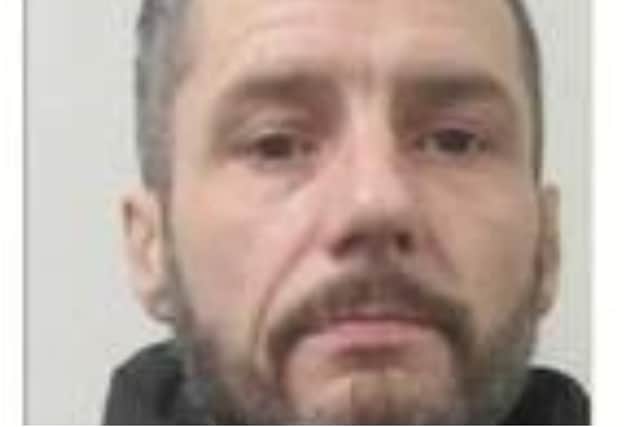 Convicted burglar John Elliot is on the run after absconding from HMP Hatfield in Doncaster