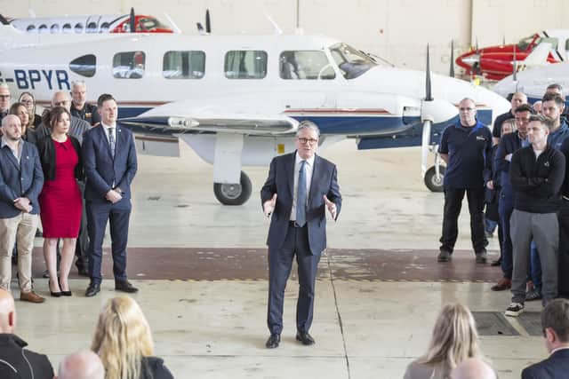 Prime Minister Sir Keir Starmer during a visit to Doncaster. PIC: Danny Lawson/PA Wire